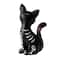 8.75" Day of the Dead Sitting Skeleton Cat Tabletop Décor by Ashland®